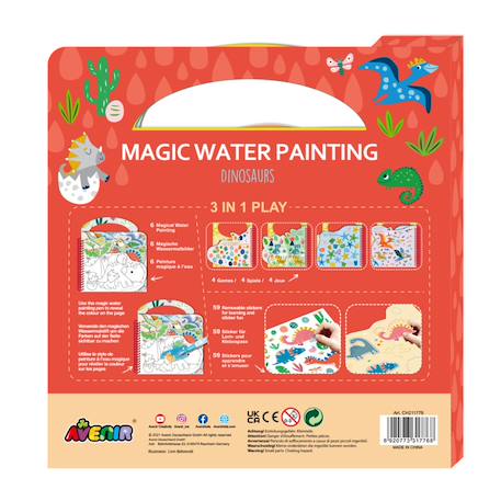 Peinture à l'eau - dinosaures Multicolor 6 - vertbaudet enfant 