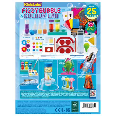 Kit scientifique effervescent – Crée volcans, arc-en-ciel et expériences magiques Multicolor 6 - vertbaudet enfant 