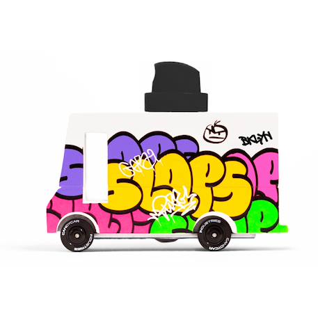 Graffiti van  - bois de hêtre massif Multicolor 1 - vertbaudet enfant 