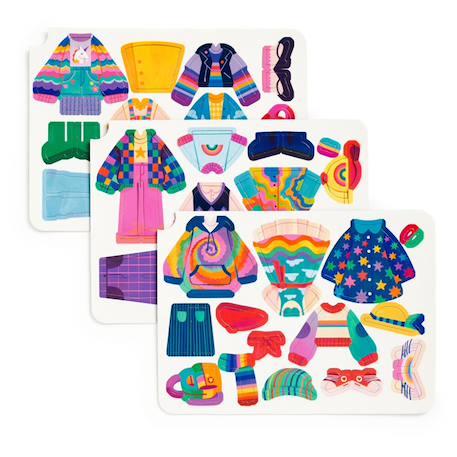 Jeu magnétique Dress-up rainbow fashion Multicolor 4 - vertbaudet enfant 