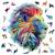 Puzzle - modern lion 250 pièces Multicolor 1 - vertbaudet enfant 