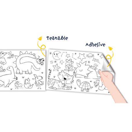 Kit de rouleau de peinture - monde des dinosaures Multicolor 4 - vertbaudet enfant 