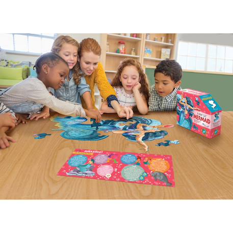 Puzzle I am lil' - sirène Multicolor 6 - vertbaudet enfant 