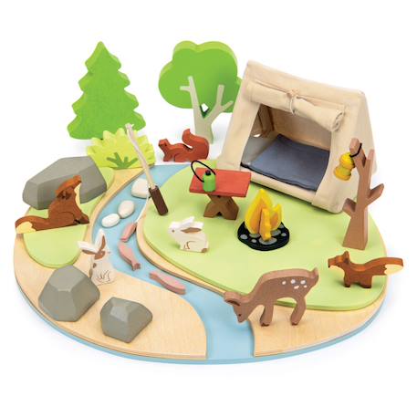 Set camping en bois Multicolor 5 - vertbaudet enfant 