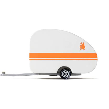 Camping car Rosebud - bois de hêtre massif Orange 1 - vertbaudet enfant 