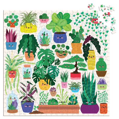 Puzzle - plantes heureuses Multicolor 2 - vertbaudet enfant 