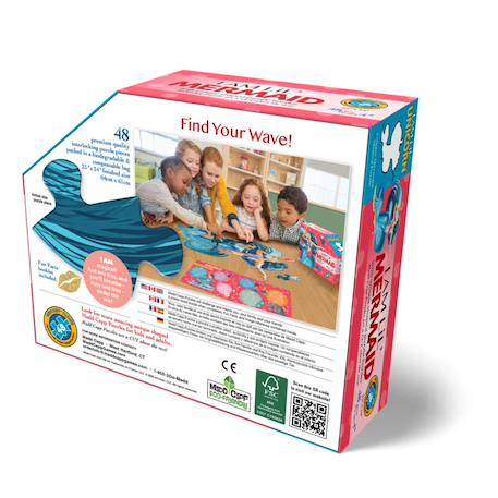 Puzzle I am lil' - sirène Multicolor 5 - vertbaudet enfant 