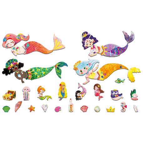 Boïte de puzzle magnétique - sirènes Multicolor 3 - vertbaudet enfant 