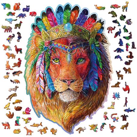 Puzzle - mystic lion 505 pièces Multicolor 1 - vertbaudet enfant 