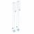 Collier d'amitié bff sisters forever reine de glace - lot de 2 pièces Bleu 1 - vertbaudet enfant 