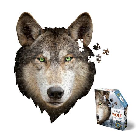 Puzzle I am mini - loup Multicolor 1 - vertbaudet enfant 