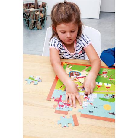 Puzzle - combat de chevaliers 60 pièces Multicolor 6 - vertbaudet enfant 