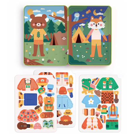 Puzzle magnétique - Campeurs Multicolor 2 - vertbaudet enfant 