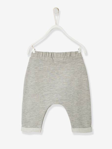 Pantalon naissance en molleton encre+gris chiné+tomette 5 - vertbaudet enfant 