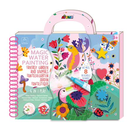 Peinture à l'eau - jardin fantastique Multicolor 1 - vertbaudet enfant 