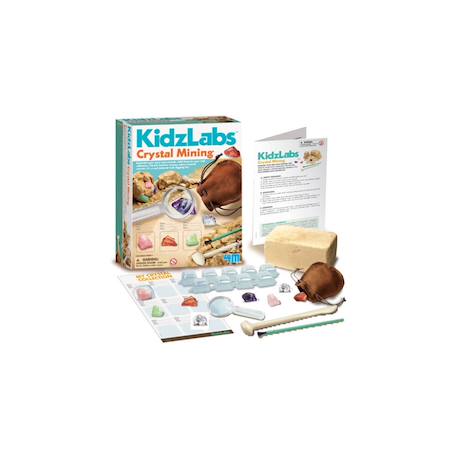 Kit de fouille de cristaux – Découvre et collectionne de vraies gemmes Multicolor 4 - vertbaudet enfant 