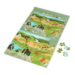 Jouet-Jeux éducatifs-Puzzles-2 en 1 puzzle magnétique - jeu de recherche - savane