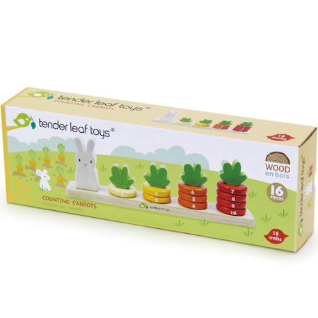 Jeu de comptage en bois - comptage de carottes Multicolor 5 - vertbaudet enfant 