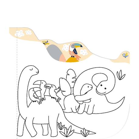 Peinture à l'eau - dinosaures Multicolor 4 - vertbaudet enfant 