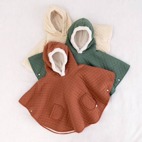 Poncho de voyage - dehors bien au chaud Beige+Brick+Green+Lunar+Mix grey+Stone+Vintage 12 - vertbaudet enfant 