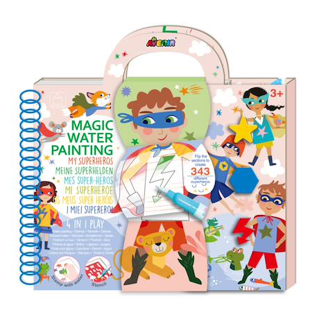 Peinture à l'eau - super héros Multicolor 1 - vertbaudet enfant 