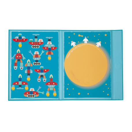 Mon Livre Magnétique de l’Espace – Crée et assemble tes vaisseaux spatiaux Multicolor 2 - vertbaudet enfant 