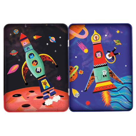 Jeu magnétique Vaisseaux spatiaux Multicolor 4 - vertbaudet enfant 