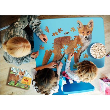 Puzzle I am lil' - renard Multicolor 4 - vertbaudet enfant 