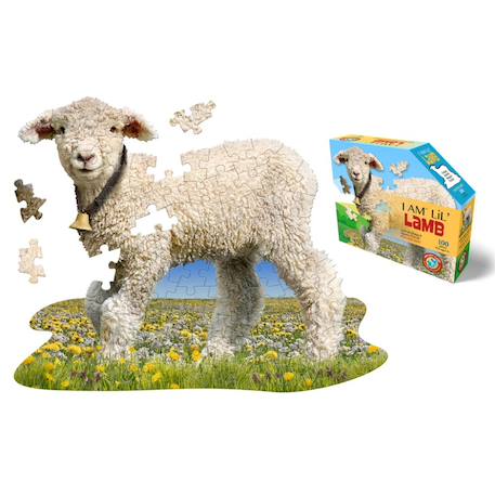 Puzzle I am lil' - mouton Multicolor 1 - vertbaudet enfant 