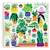 Puzzle - plantes heureuses Multicolor 3 - vertbaudet enfant 