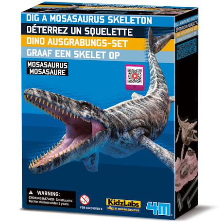 Kit de fouille – Squelette de Mosasaure à déterrer et assembler Multicolor 1 - vertbaudet enfant 