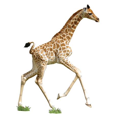 Puzzle I am lil' - girafe Multicolor 1 - vertbaudet enfant 