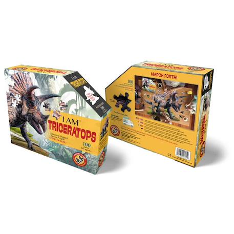 Puzzle I am - triceratops Multicolor 3 - vertbaudet enfant 