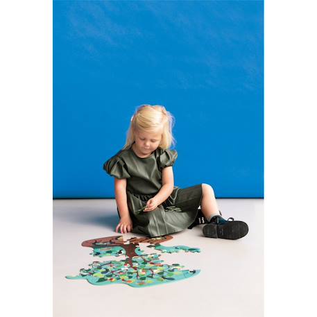 Contour puzzle - arbre oiseaux 58 pièces Multicolor 6 - vertbaudet enfant 