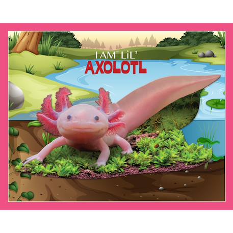 Puzzle I am lil' - axolotl Multicolor 3 - vertbaudet enfant 