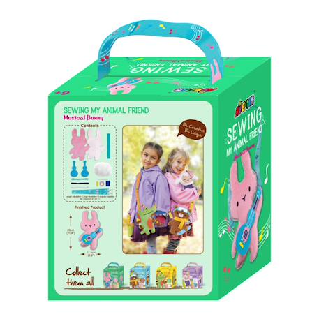 Kit couture - lapin musicien Multicolor 5 - vertbaudet enfant 