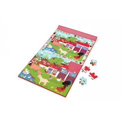 Jouet-Jeux éducatifs-Puzzles-2 en 1 puzzle magnétique - jeu de recherche - ferme