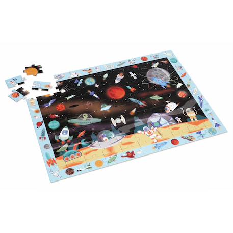 Puzzle découverte - espace 100 pièces Multicolor 1 - vertbaudet enfant 