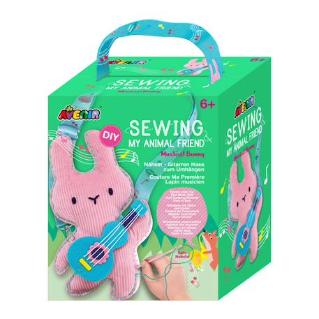 Kit couture - lapin musicien Multicolor 1 - vertbaudet enfant 