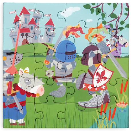 Livre de puzzle magnétique - chevaliers Multicolor 5 - vertbaudet enfant 