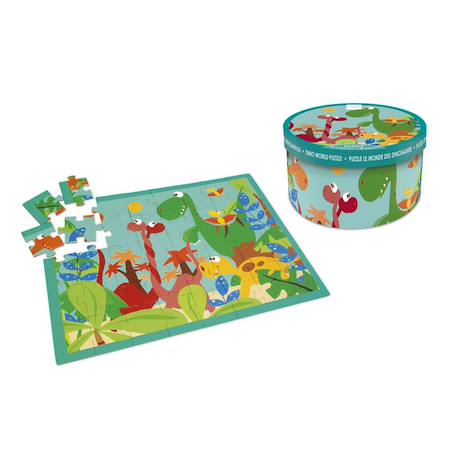 Puzzle 40 pièces  - le monde des dinos Multicolor 1 - vertbaudet enfant 