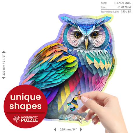 Puzzle - trendy owl Multicolor 5 - vertbaudet enfant 