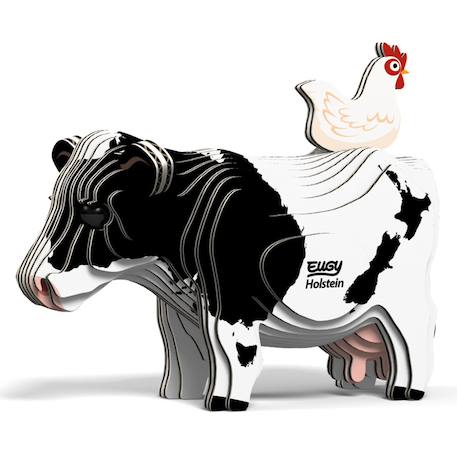 Puzzle 3d - holstein vache Black;white 2 - vertbaudet enfant 