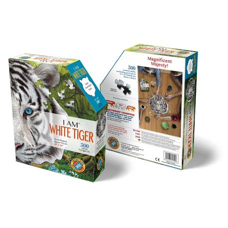 Puzzle I am mini - tigre blanc Multicolor 6 - vertbaudet enfant 