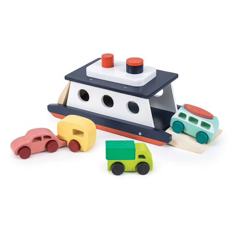 Ferry pour voitures - jouet en bois Multicolor 2 - vertbaudet enfant 