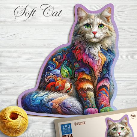 Puzzle chat - soft cat 150 pièces Multicolor 4 - vertbaudet enfant 