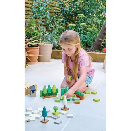 Jouet créateur de jardin 67 pièces en bois massif Vert, orange, beige 6 - vertbaudet enfant 