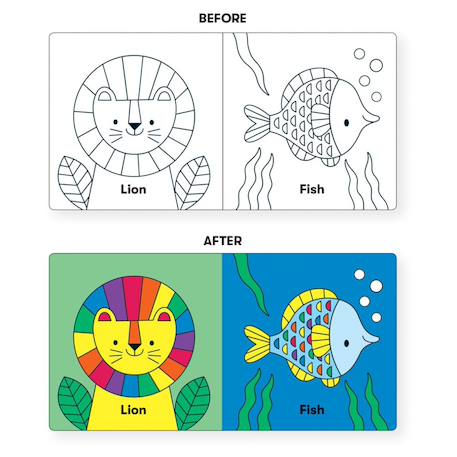 Livre de bain - arc-en-ciel sauvage Multicolor 5 - vertbaudet enfant 