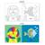 Livre de bain - arc-en-ciel sauvage Multicolor 5 - vertbaudet enfant 