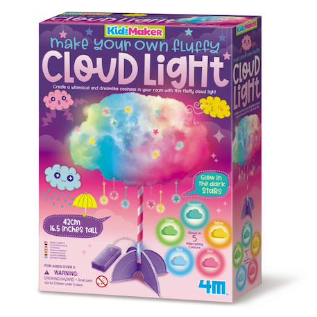 Nuage de lumière Fluffy - Fabriquez votre propre lampe nuage Multicolor 1 - vertbaudet enfant 